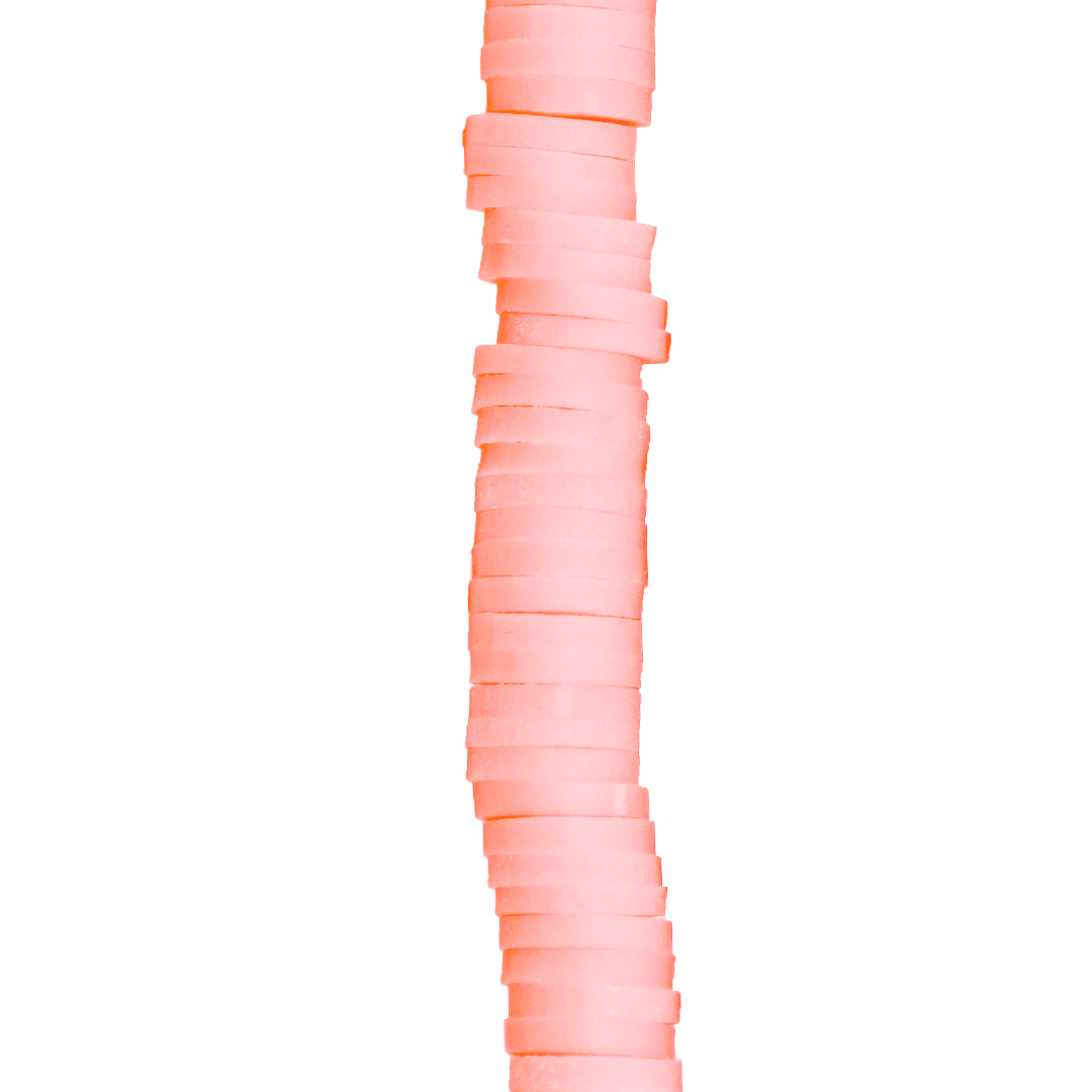 Heishi Beads, Flat Disk Polymer Clay Beads, 6mm, Available in Multiple Colours