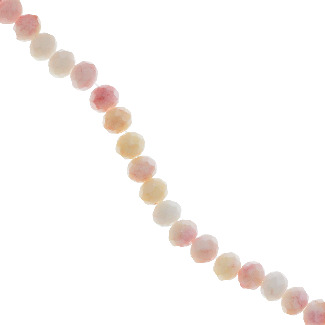 Crystal Glass Beads, Faceted, Rondelle, 6mm, Approx 80 pcs per strand, Available in Multiple Colours