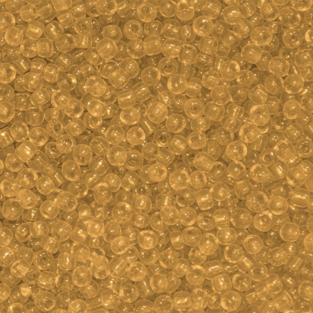 Seed Bead Bulk Bags - 11/0 - Pumpkin Orange Transparent - Approx 448g/40,000pcs