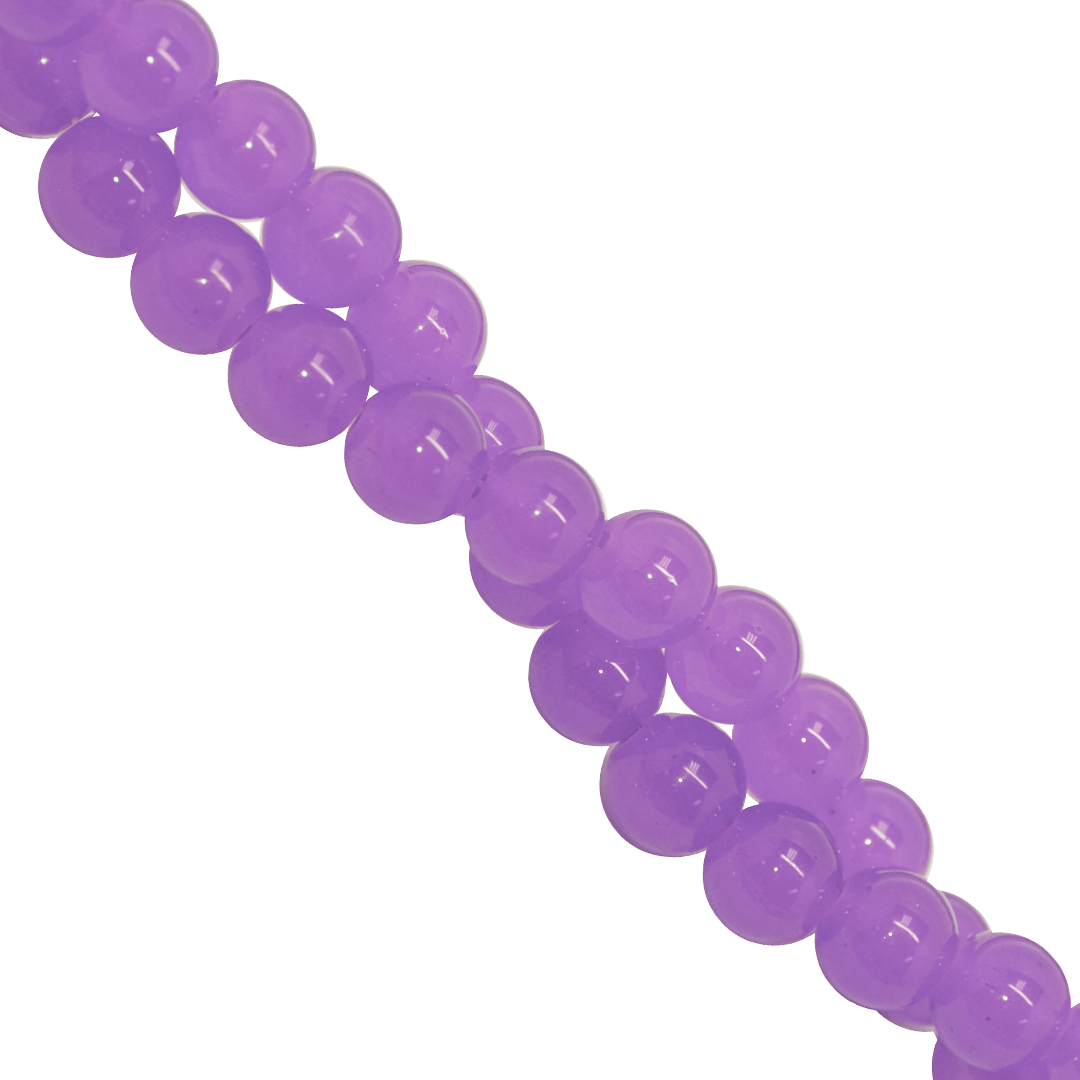 Glass Beads, 6mm, Approx 135 pcs per strand, Available in Multiple Colours