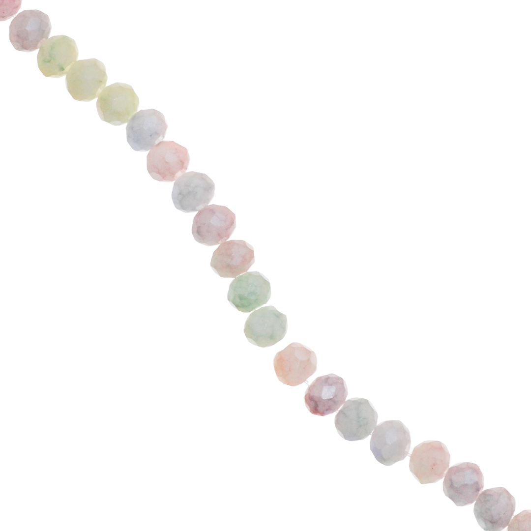 Crystal Glass Beads, Faceted, Rondelle, 6mm, Approx 80 pcs per strand, Available in Multiple Colours