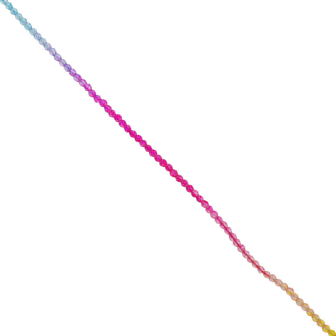 Glass Crystal Beads, Faceted, Round, 2mm, Approx 170 pcs per strand, Available in Multiple Colours