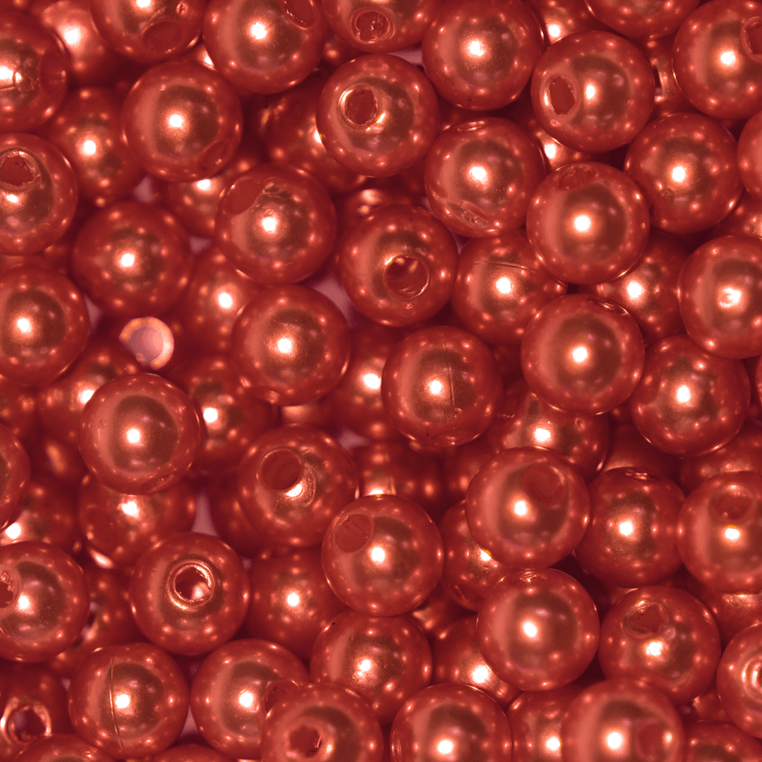 Plastic Pearl Bead Bulk Bag - Pearl Beads - Available in Multiple Colours & Sizes - 1 Bulk Bag