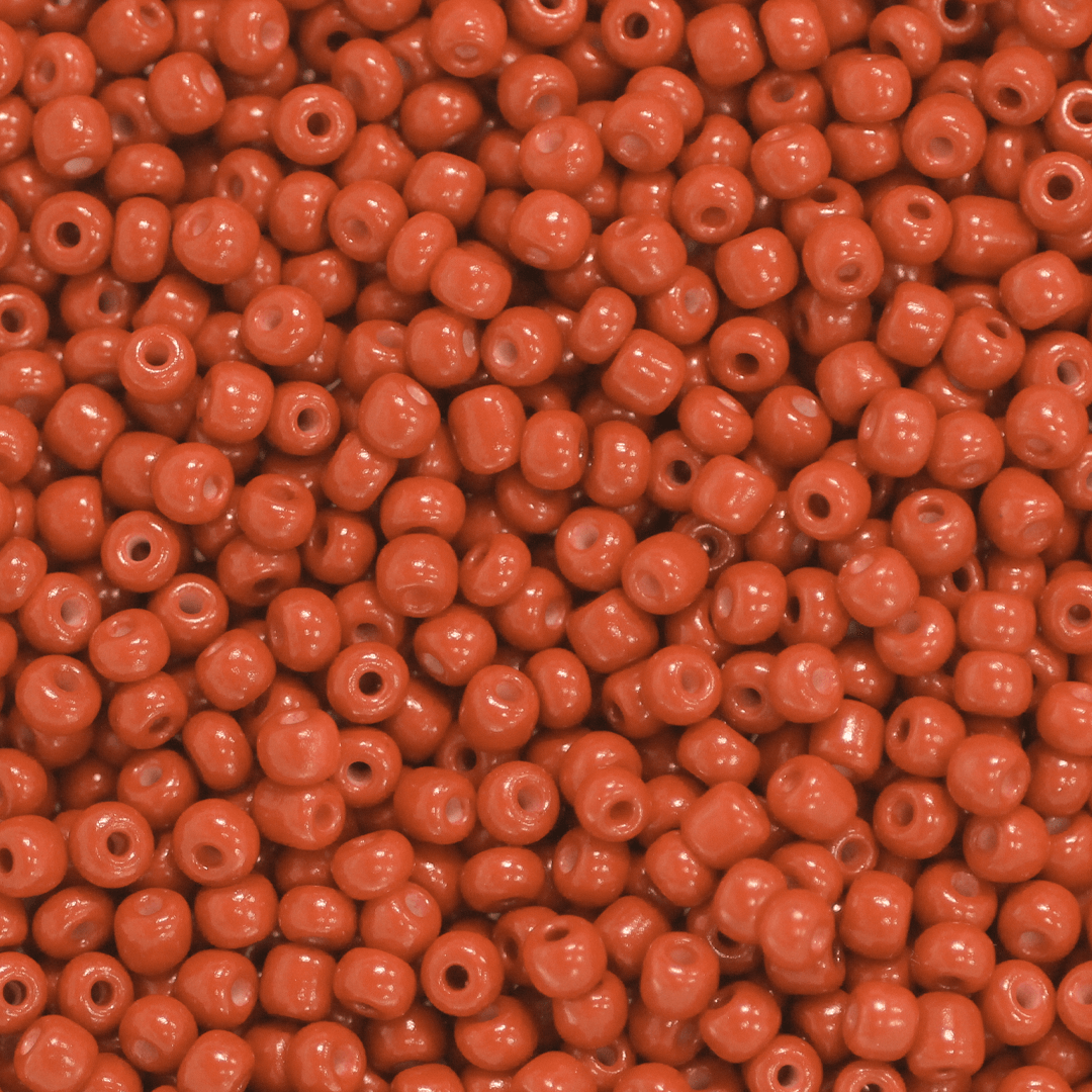Seed Bead Bulk Bag - 8/0 - Red Opaque - 448g/13,000pcs