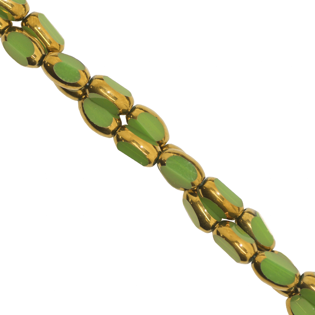 Glass Rice Beads, Opaque, 7mm x 3.5mm, Approx 45 pcs per strand, Available in Multiple Colours