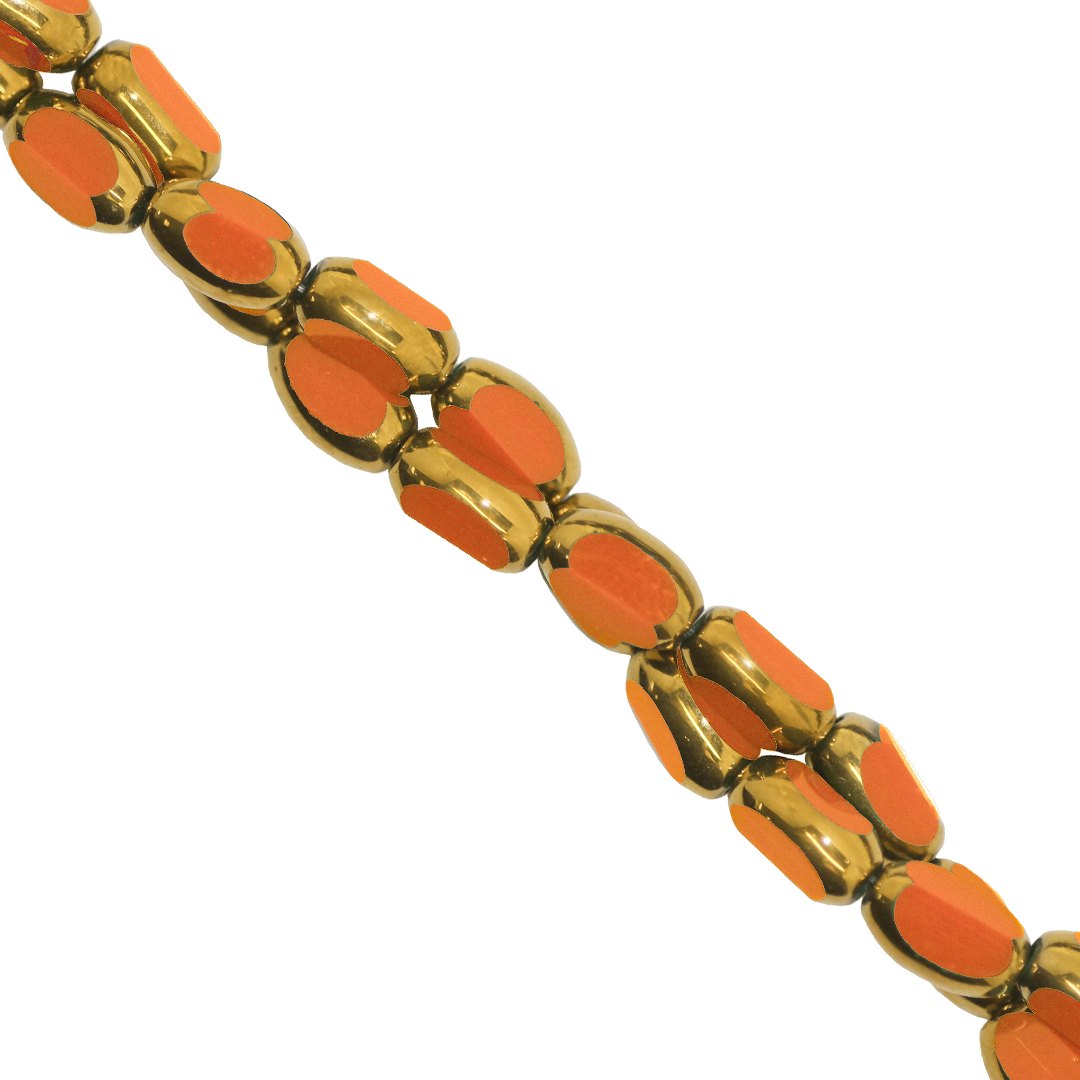 Glass Rice Beads, Opaque, 7mm x 3.5mm, Approx 45 pcs per strand, Available in Multiple Colours