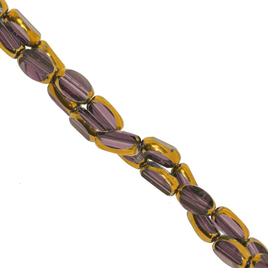 Glass Rice Beads, Transparent, 7mm x 3.5mm, Approx 45 pcs per strand, Available in Multiple Colours