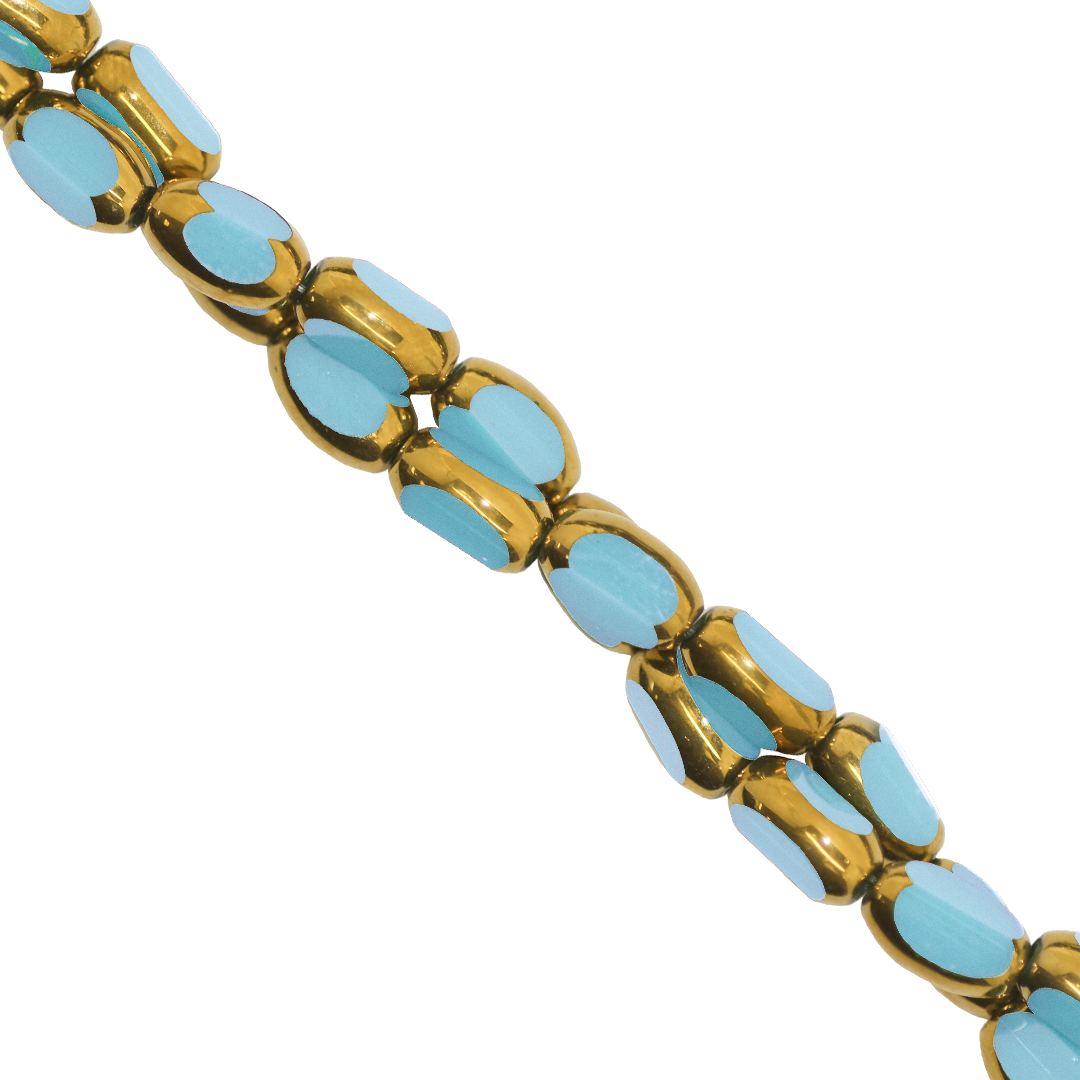 Glass Rice Beads, Opaque, 7mm x 3.5mm, Approx 45 pcs per strand, Available in Multiple Colours