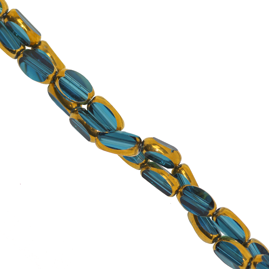 Glass Rice Beads, Transparent, 7mm x 3.5mm, Approx 45 pcs per strand, Available in Multiple Colours