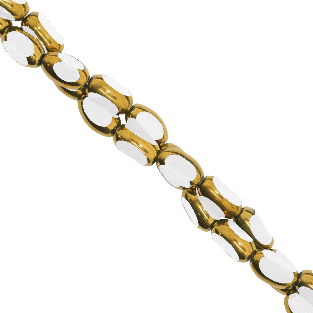 Glass Rice Beads, Opaque, 7mm x 3.5mm, Approx 45 pcs per strand, Available in Multiple Colours