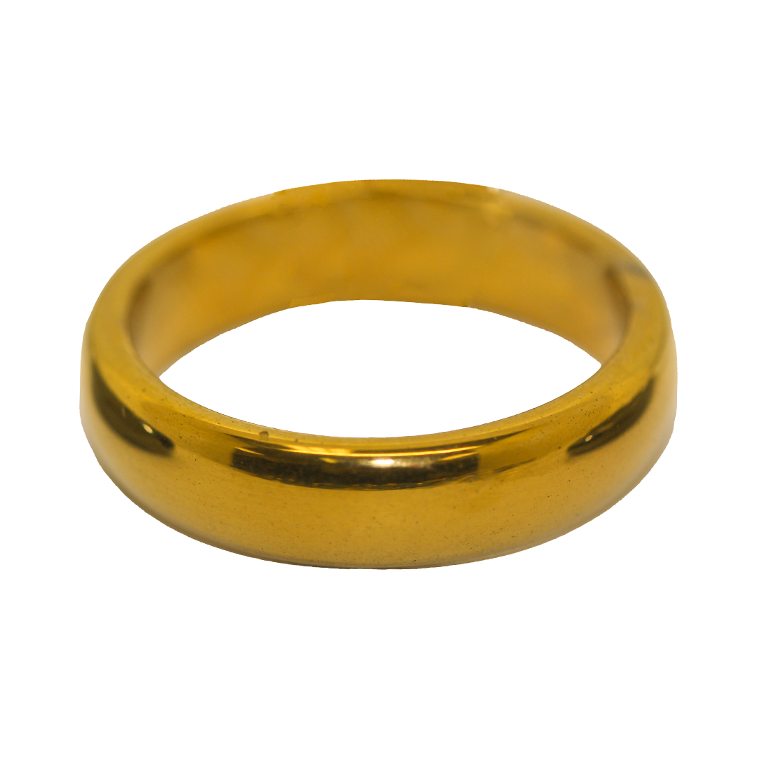 Hematite Ring, Antique Gold, Plated, Semi-Precious Stone, 1 pc, Available in Size 18, 19, 21