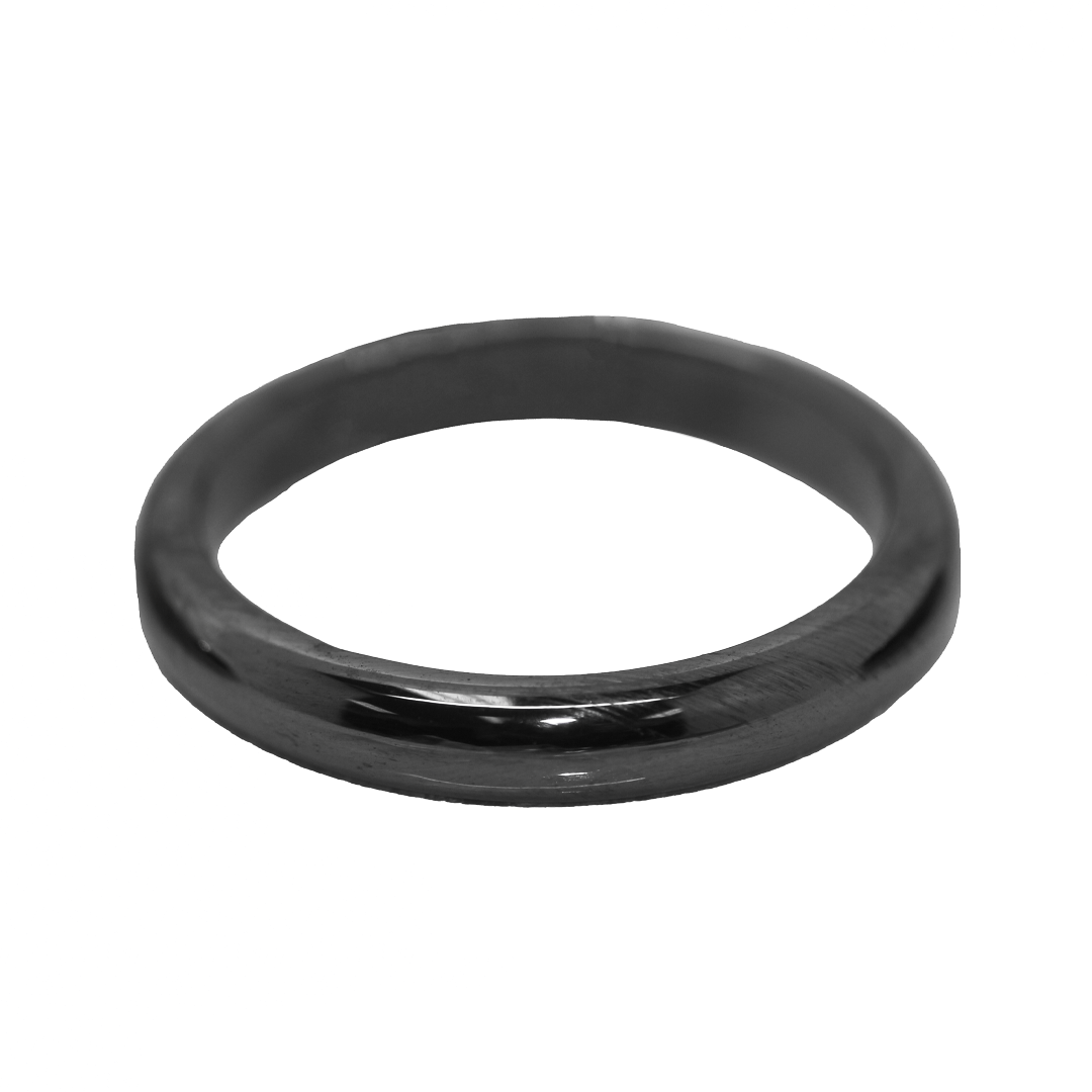 Hematite Ring, Semi-Precious Stone, 1 pc, Available in Size 16, 17, 19, 20