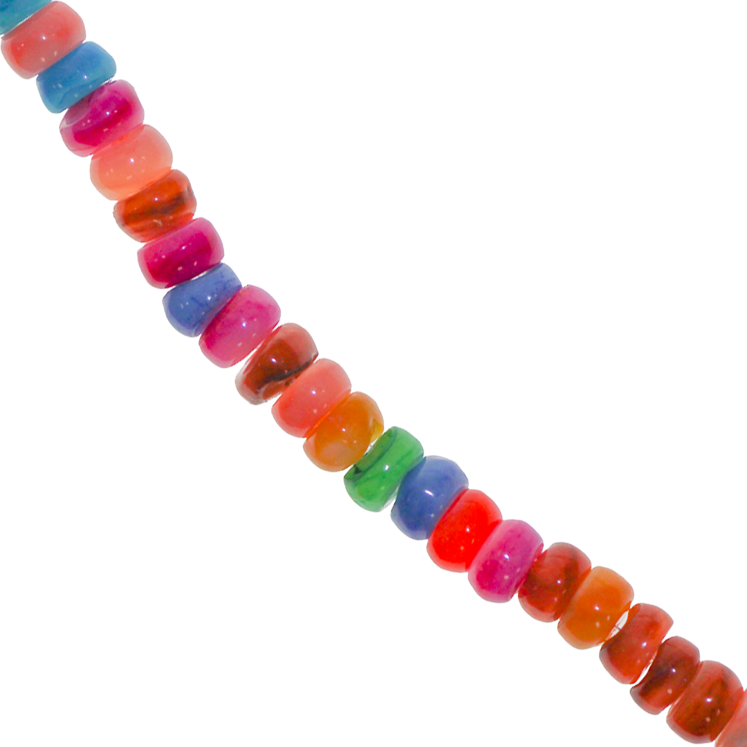 Shell Beads, Dyed, Rondelle, 5mm x 3mm, Approx 130 pcs per strand, Available in Multiple Colours