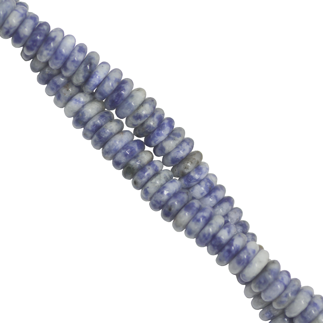 Rondelle Semi-Precious Stone, 6mm, Approx 180 pcs per strand, Available in Multiple Stones