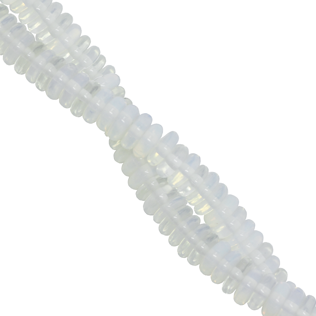 Rondelle Semi-Precious Stone, 6mm, Approx 180 pcs per strand, Available in Multiple Stones
