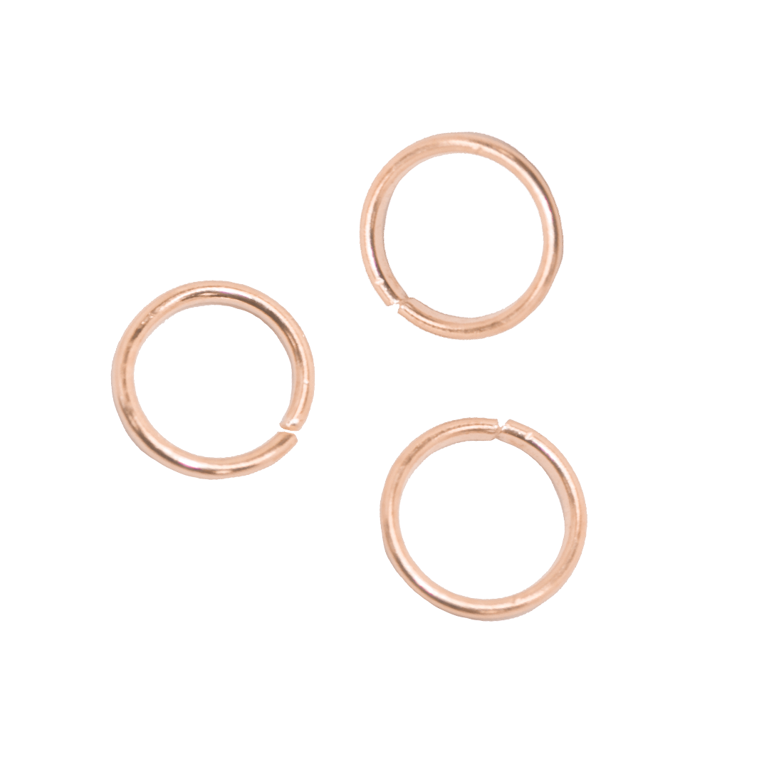 Jump Rings, Rose Gold, Alloy, Round, 12mm, 16 Gauge, Sold Per pkg of 60