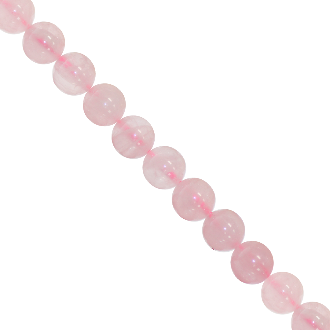 Clear Madagascar Rose Quartz (A), Semi-Precious Stone, Available in Multiple Sizes