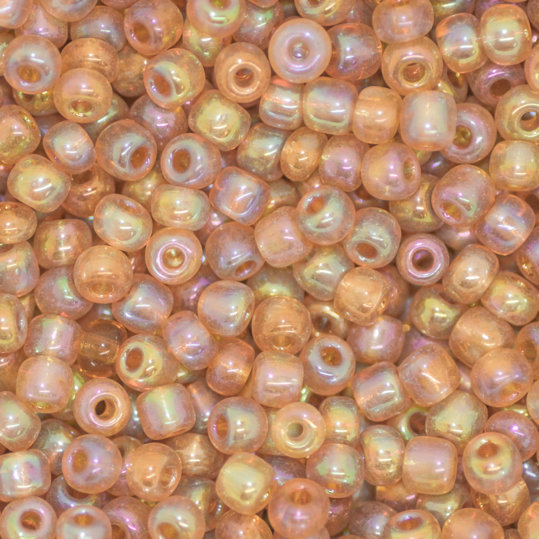 Seed Bead Bulk Bags - 8/0 - Rosy Peach Luster - 448g/13,000pcs
