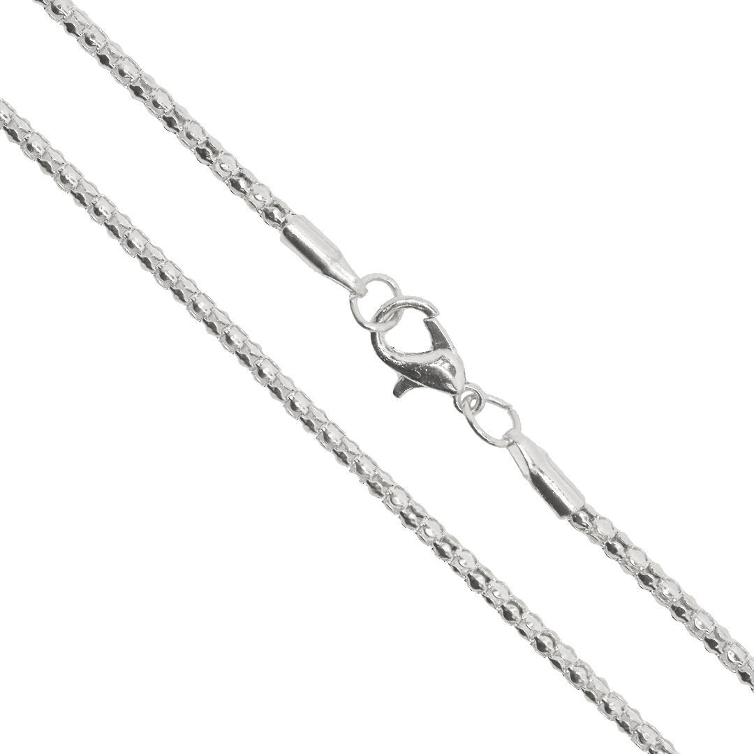 Chains, Round Box, Alloy, 24 inches, Sold Per pkg of 12, Available in 3 Colours