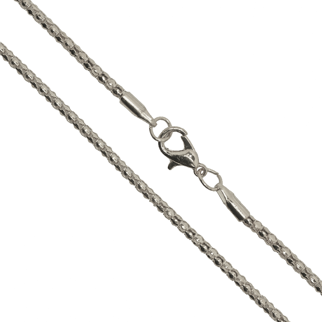 Chains, Round Box, Alloy, 24 inches, Sold Per pkg of 12, Available in 3 Colours