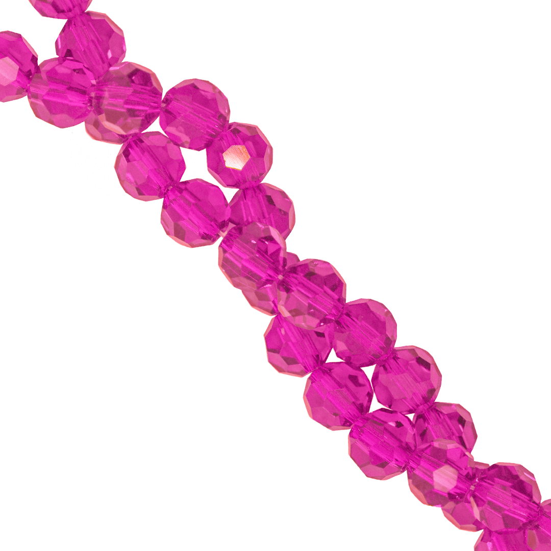 Glass Crystal Beads, Round, Faceted, 3mm, Approx 170 pcs per strand, Available in Multiple Colours