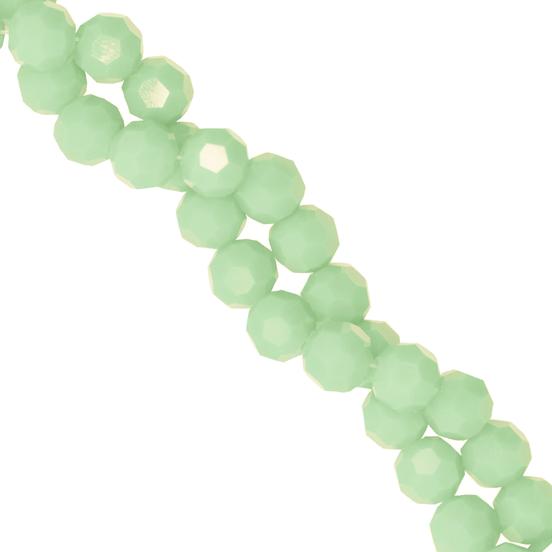Glass Crystal Beads, Round, Faceted, 6mm, Approx 90 pcs per strand, Available in Multiple Colours