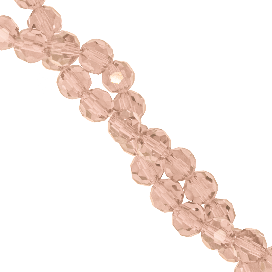 Glass Crystal Beads, Round, Faceted, 3mm, Approx 170 pcs per strand, Available in Multiple Colours