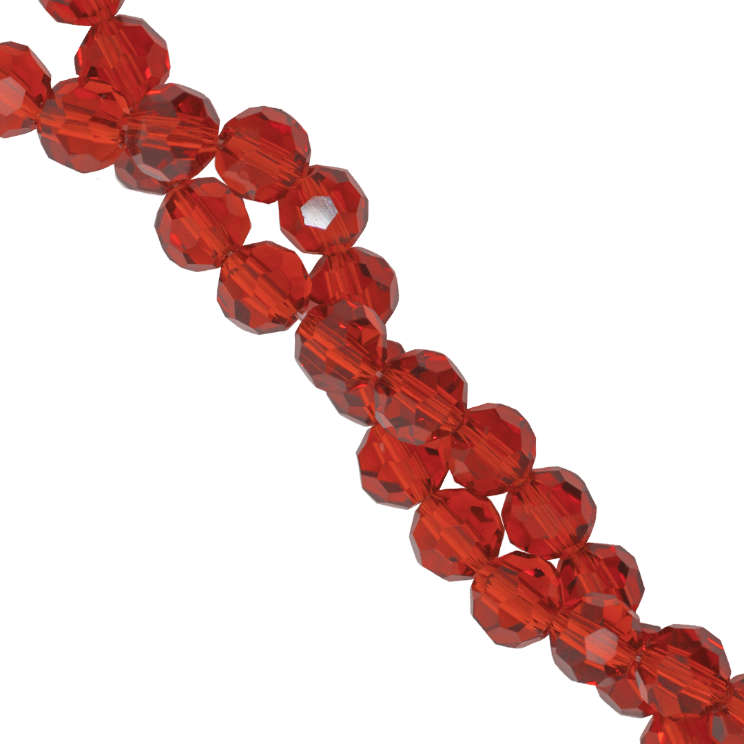 Glass Crystal Beads, Round, 4mm Approx 85 pcs per strand, Available in Multiple Colours