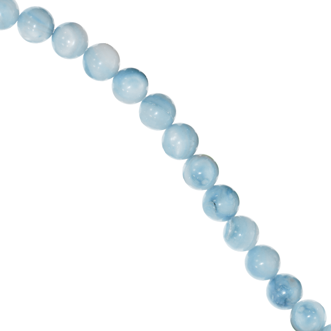 Shell Beads, Dyed, Round, 6mm, Approx 60 pcs per strand, Available in Multiple Colours