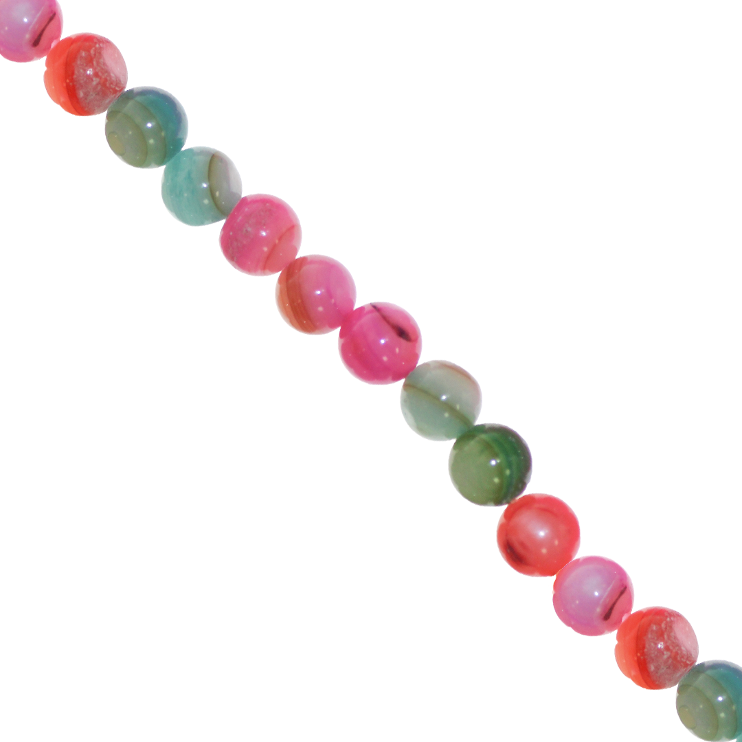 Shell Beads, Dyed, Round, 6mm, Approx 60 pcs per strand, Available in Multiple Colours