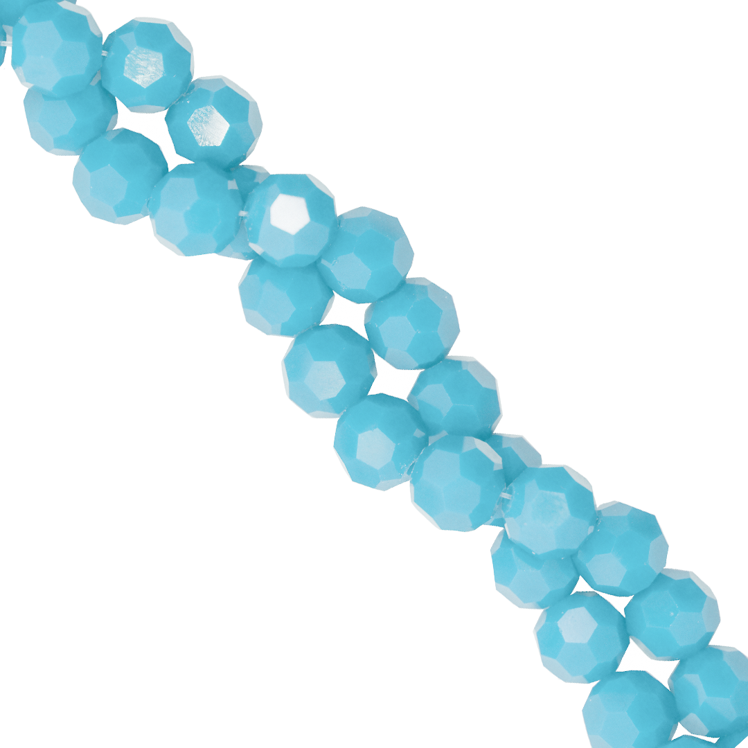 Glass Crystal Beads, Round, Faceted, 3mm, Approx 170 pcs per strand, Available in Multiple Colours