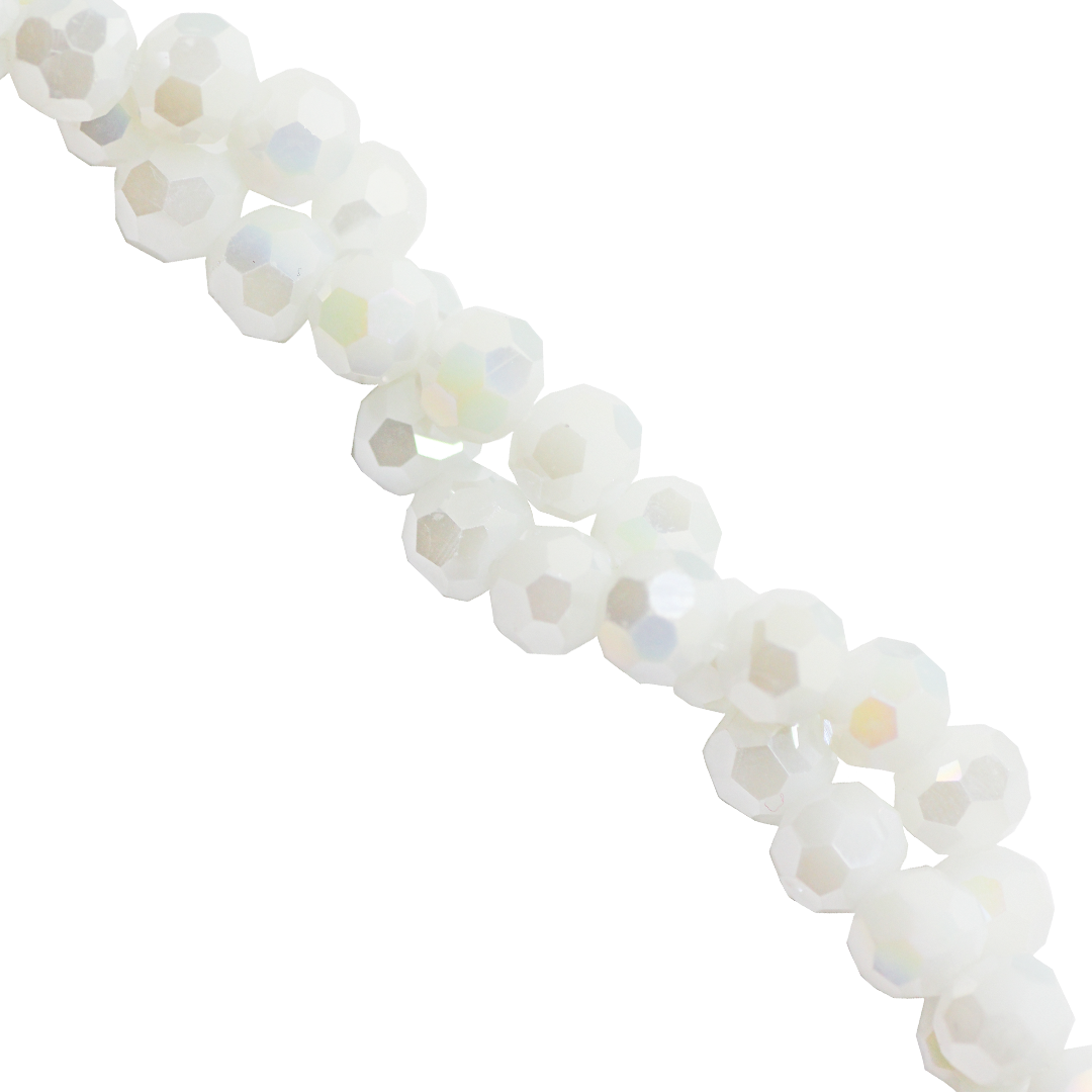 Glass Crystal Beads, Round, Faceted, 3mm, Approx 170 pcs per strand, Available in Multiple Colours