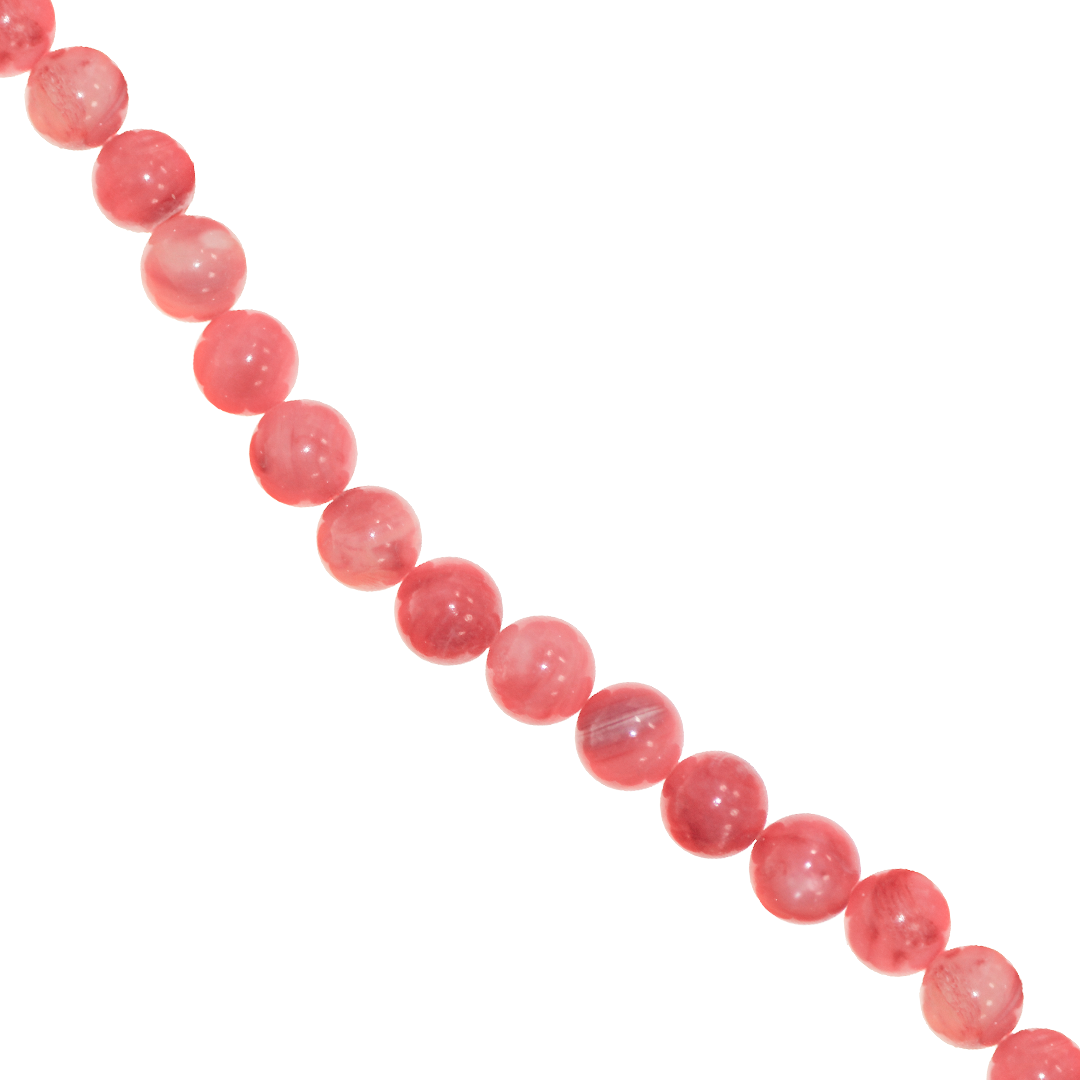 Shell Beads, Dyed, Round, Approx 50 pcs per strand, Available in Multiple Colours and Sizes