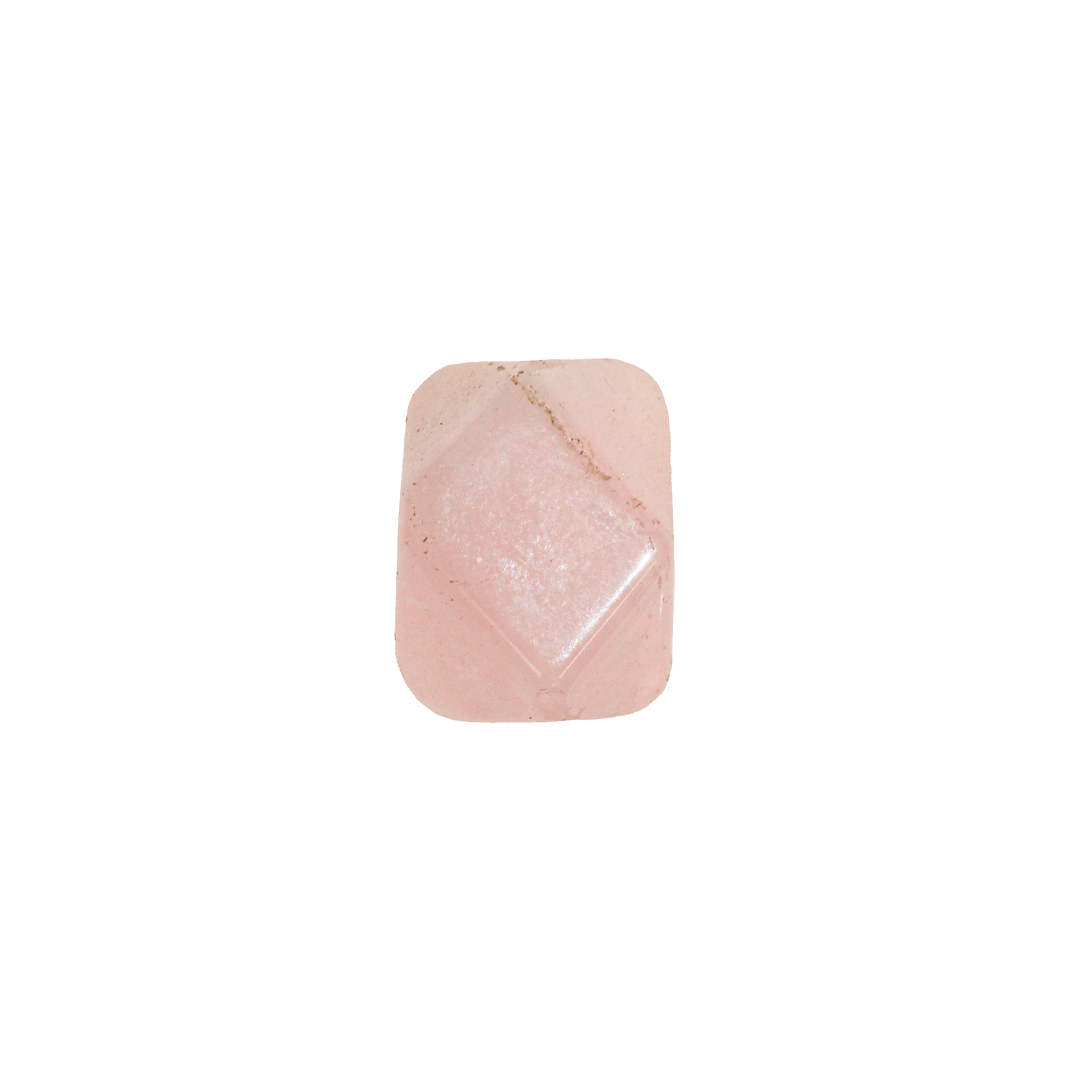 Rose Quartz, Polygon, 18mm x 12mm, Sold Per pkg of 2