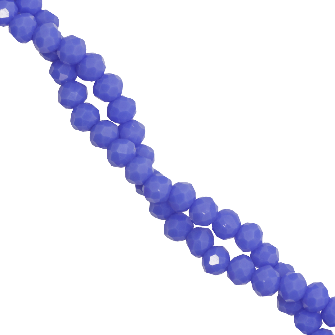 Glass Crystal Beads, Rondelle, Faceted, 4mm x 3.5mm, 105 pcs per strand, Available in Multiple Colours