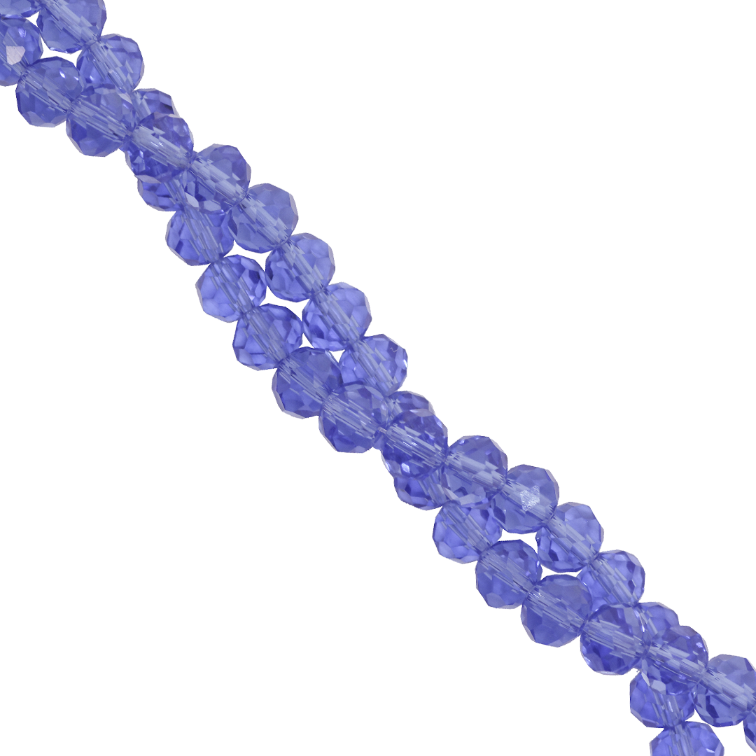 Glass Crystal Beads, Rondelle, Faceted, 4mm x 3.5mm, 105 pcs per strand, Available in Multiple Colours