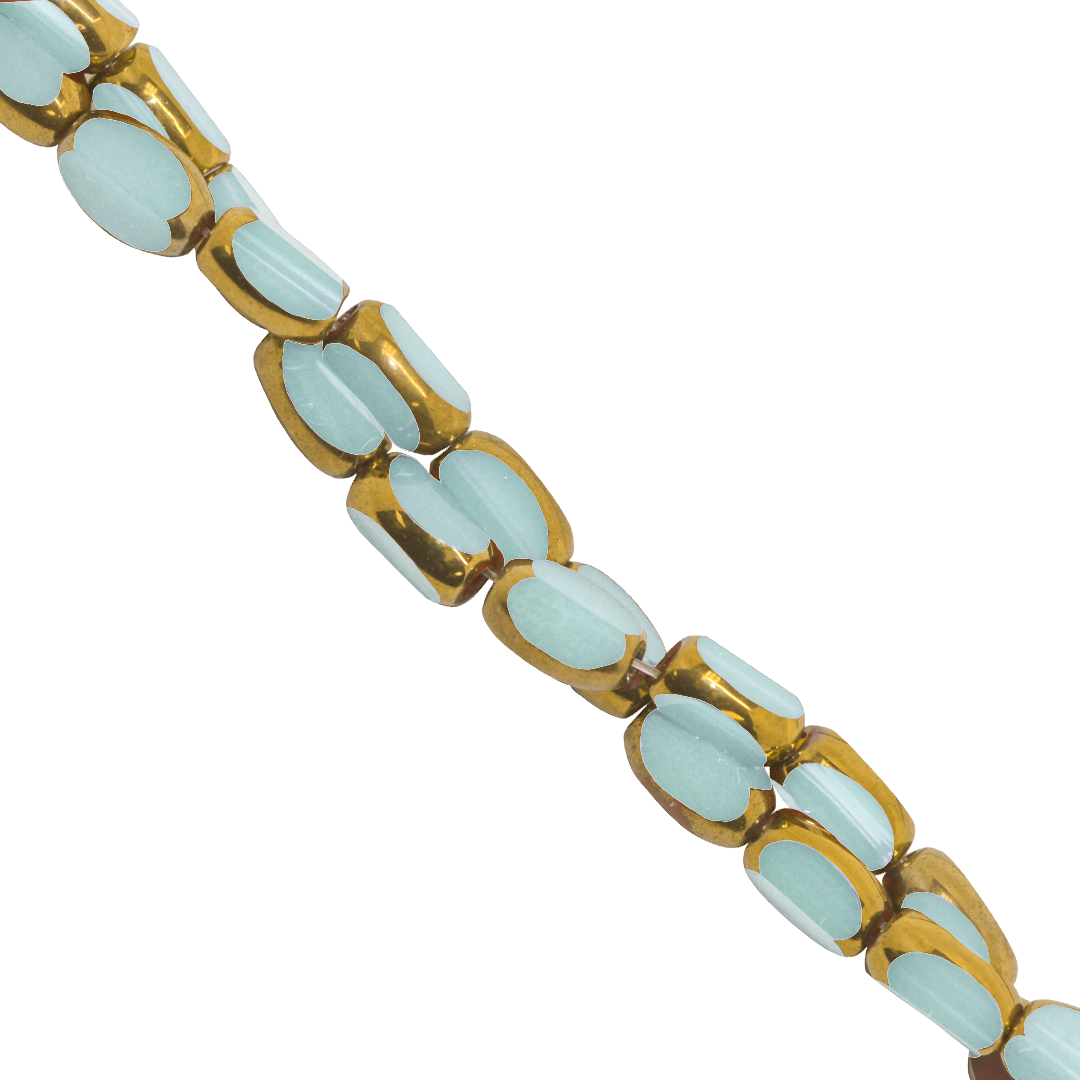 Glass Rice Beads, Opaque, 7mm x 3.5mm, Approx 45 pcs per strand, Available in Multiple Colours