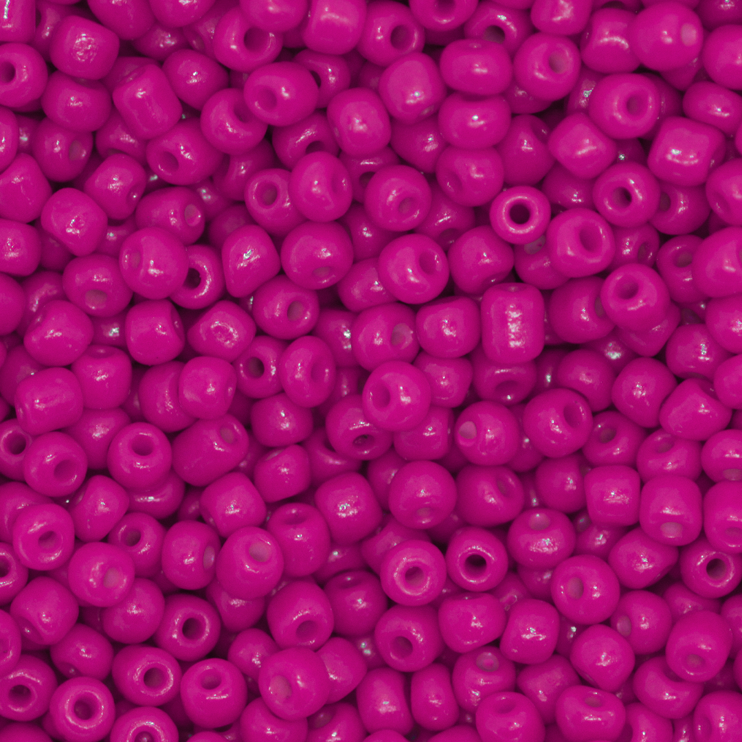 Seed Bead Bulk Bag - 8/0 - Deep Magenta Opaque - 448g/13,000pcs
