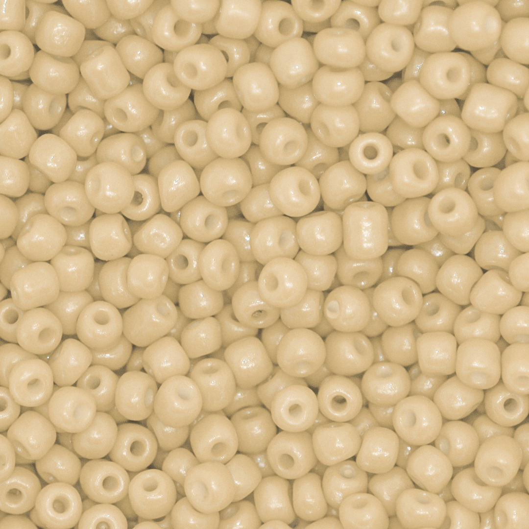 Seed Bead Bulk Bags - 6/0 - Ivory Opaque - Approx 448g/6,000pcs