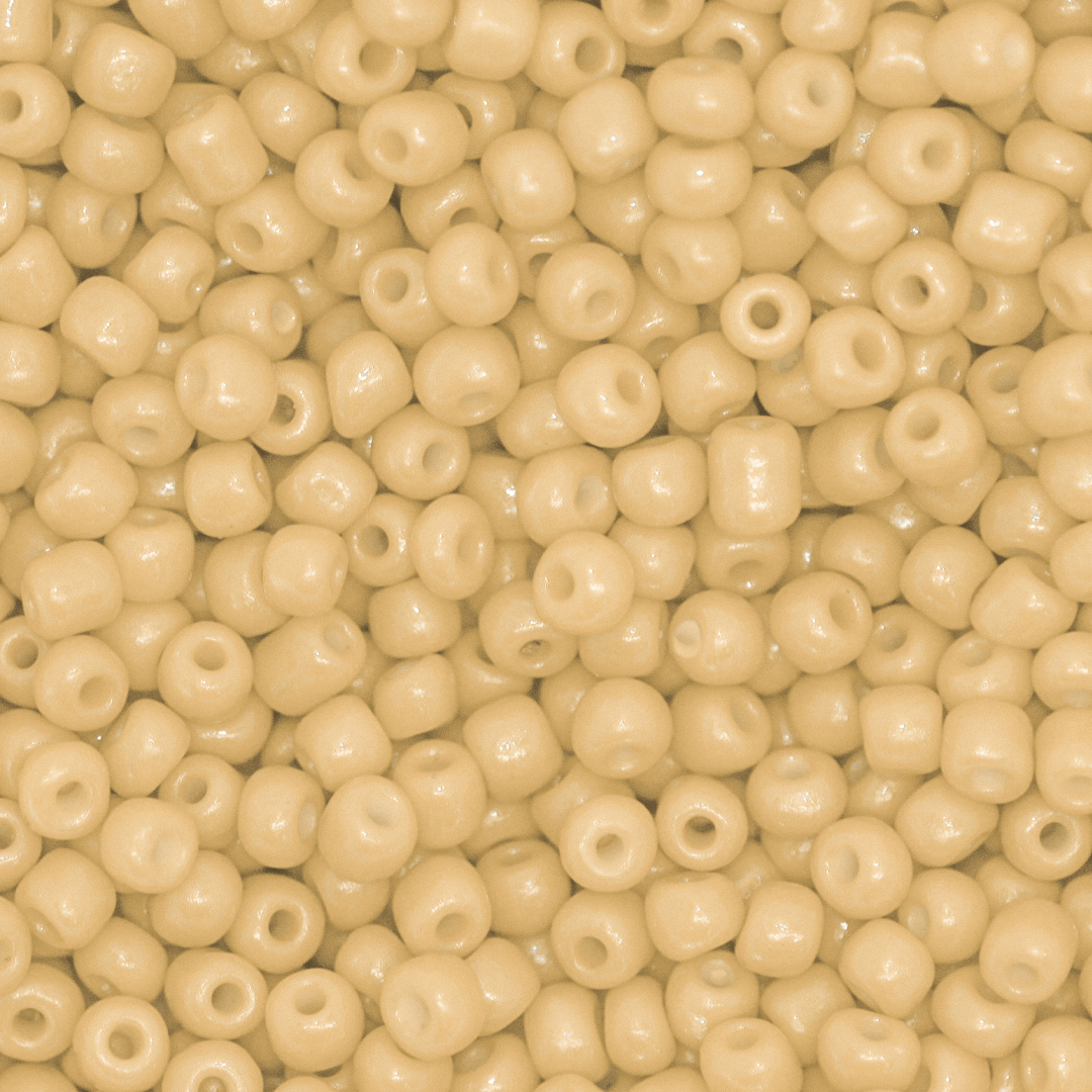 Seed Bead Bulk Bag - 8/0 - Ivory Opaque - 448g/13,000pcs