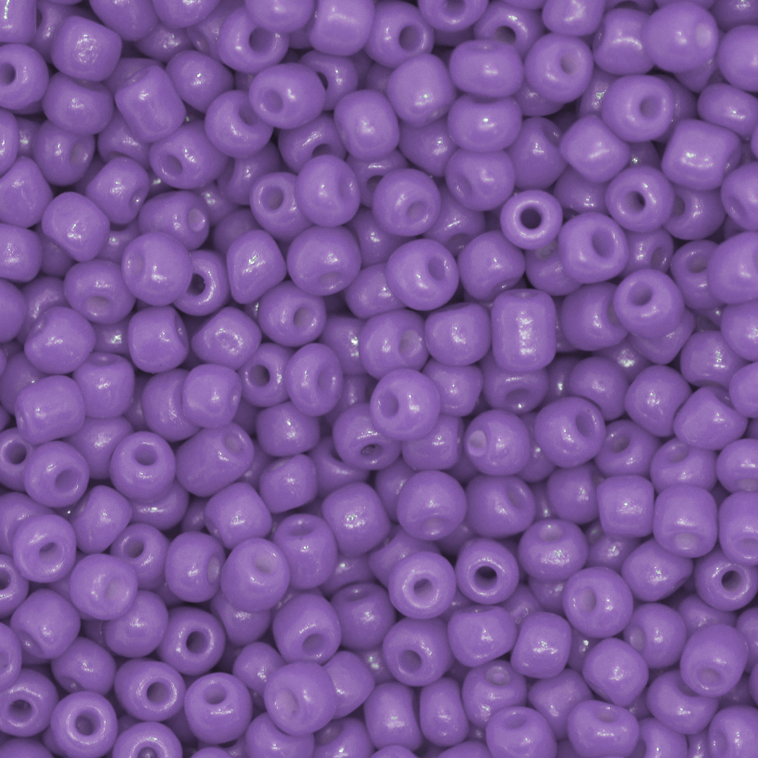 Seed Bead Bulk Bags - 6/0 - Periwinkle Opaque - 446g/6,000pcs