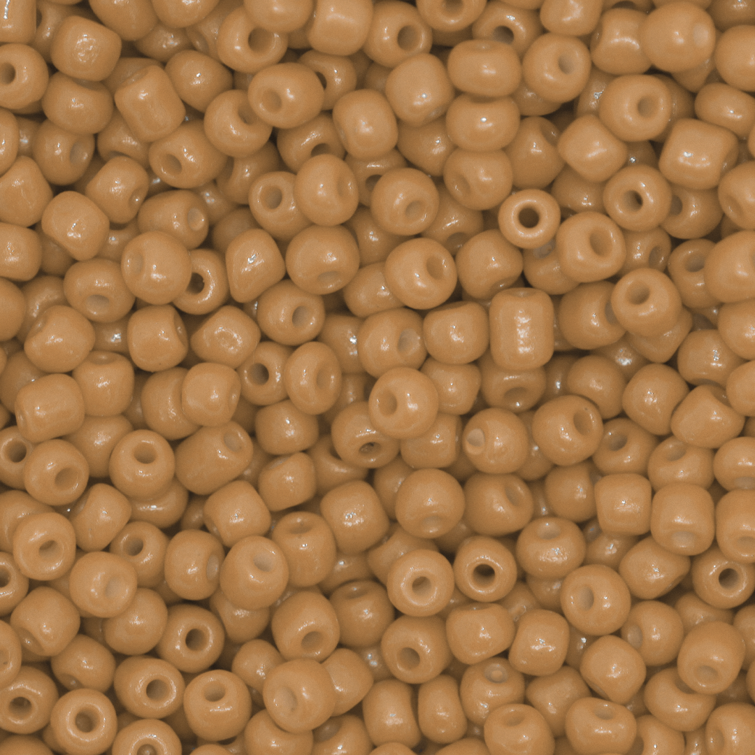 Seed Bead Bulk Bags - 8/0 - Warm Tan Opaque - 449g/13,000pcs