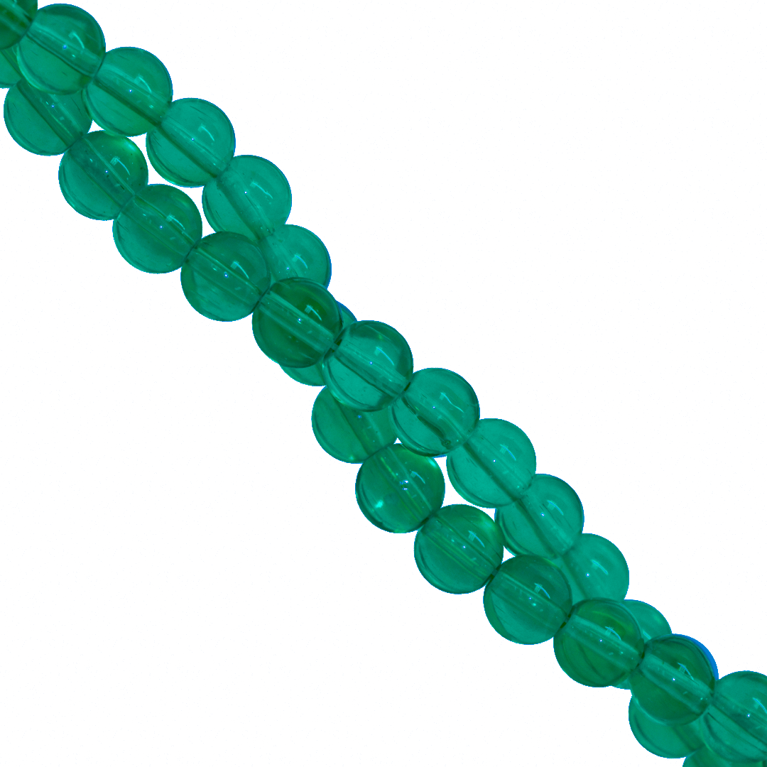 Clear Glass Beads, 8mm, Approx 95 pcs per strand, Available in Multiple Colours