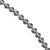 Shell Pearls, Grey, 6mm x 1mm (hole), 68 pcs per strand