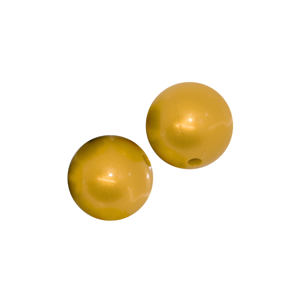 Silicone Beads, Round, 15mm, Sold Per pkg of 10, Available in Multiple Colours