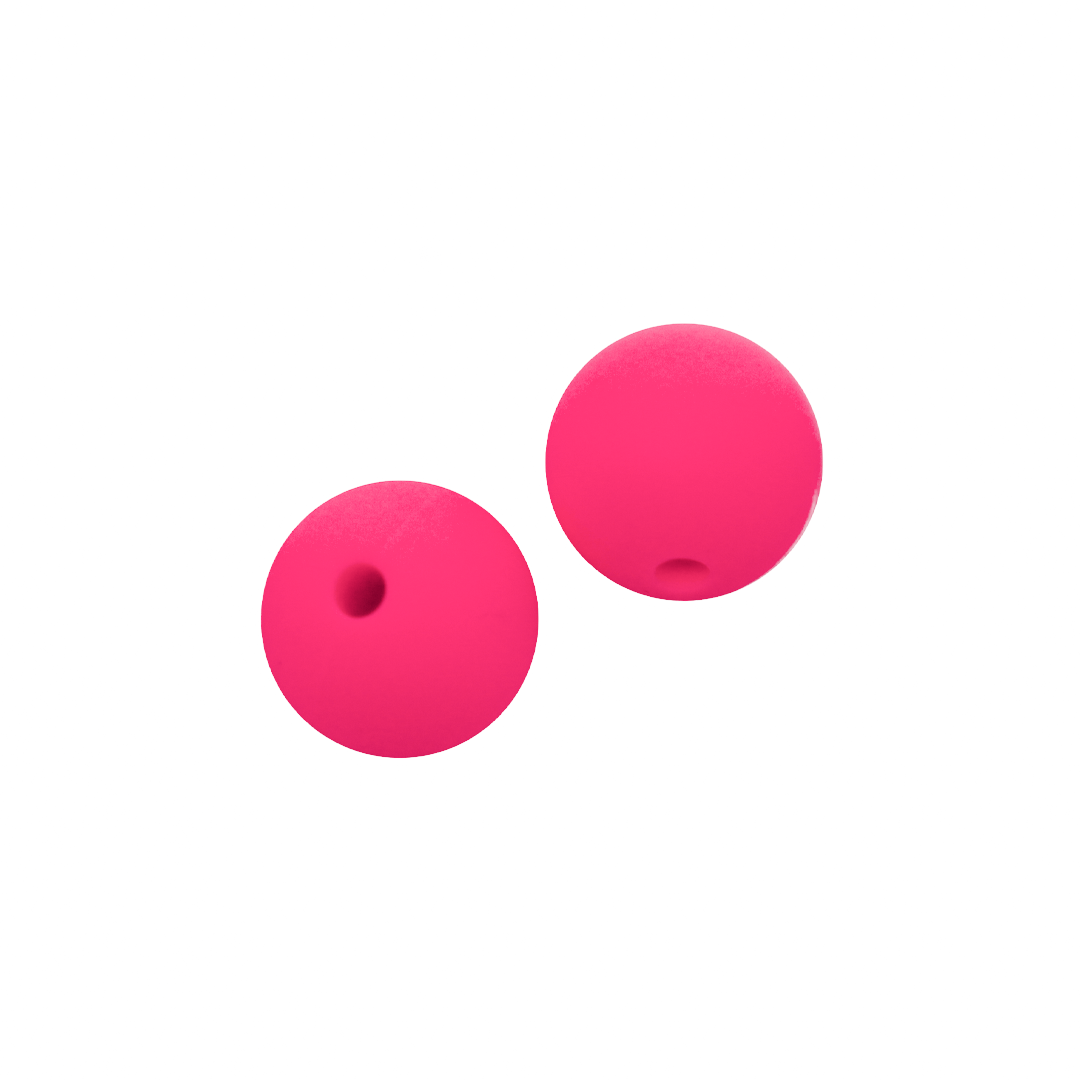 Silicone Beads, Round, 12mm, Sold Per pkg of 10, Available in Multiple Colours