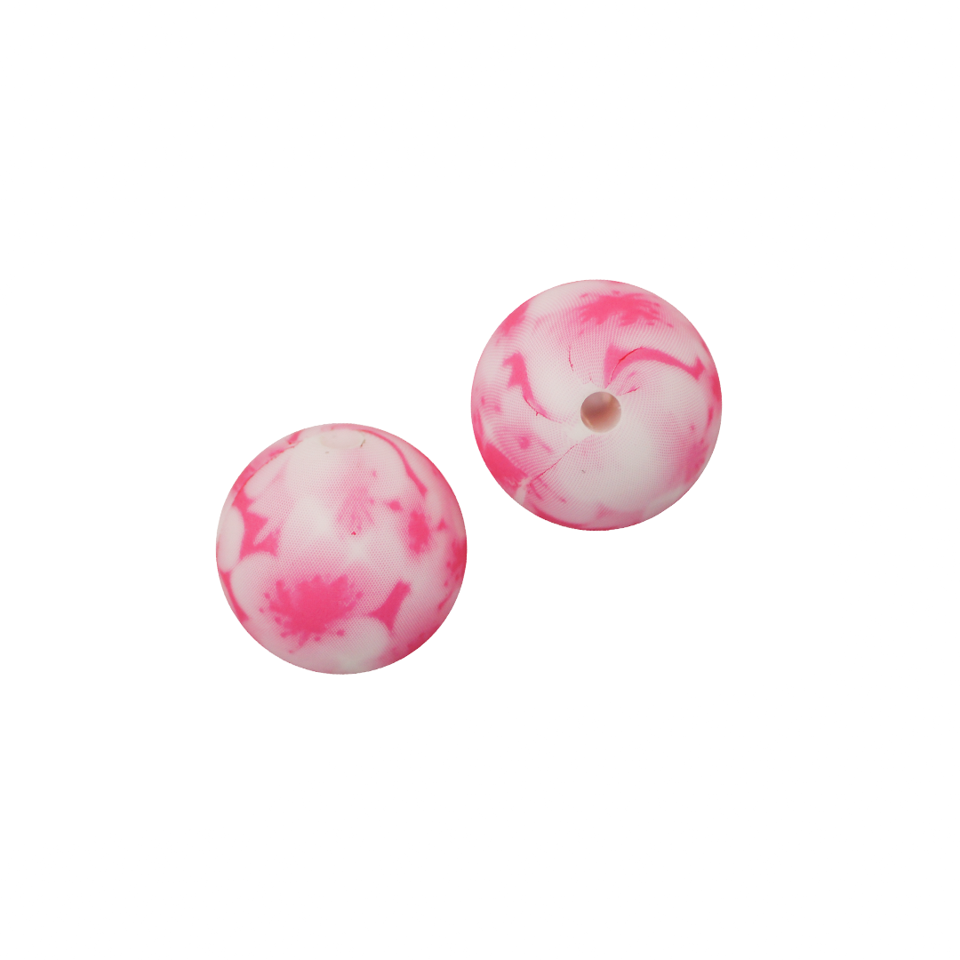Silicone Beads, Round, 15mm, Sold Per pkg of 10, Available in Multiple Colours