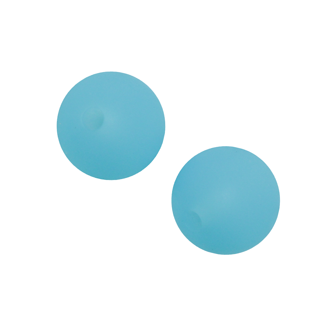 Silicone Beads, Round, 12mm, Sold Per pkg of 10, Available in Multiple Colours