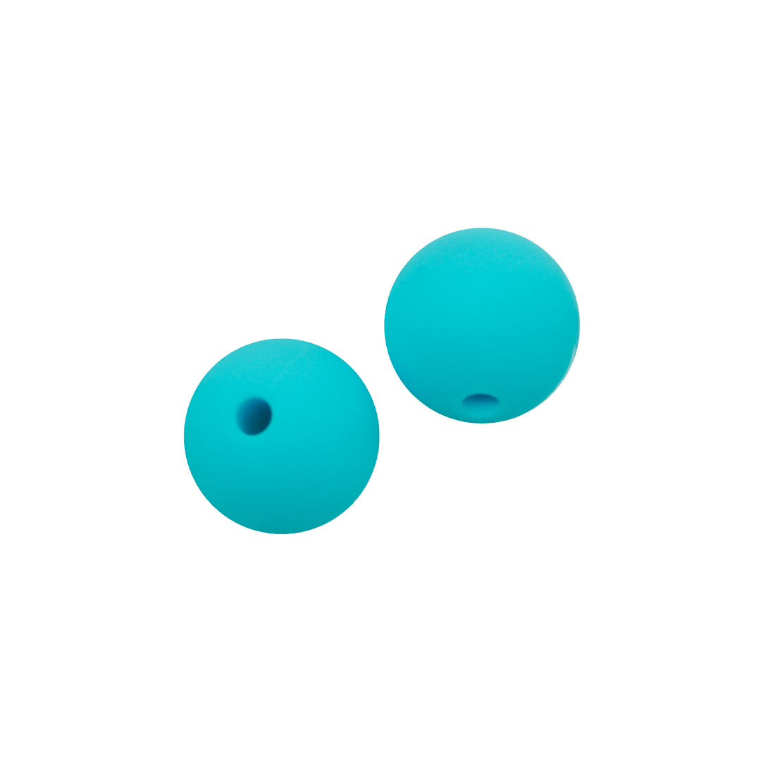 Silicone Beads, Round, 12mm, Sold Per pkg of 10, Available in Multiple Colours