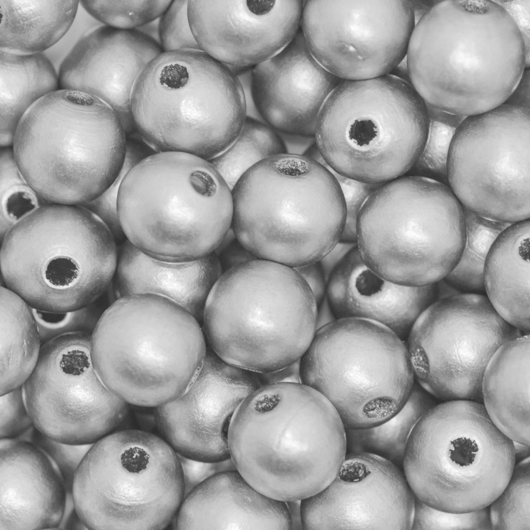 Wood Beads Bulk Bag, Available in Various Colors and Sizes